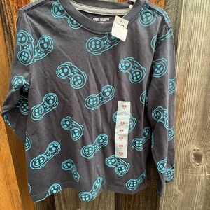 Old Navy xs(5) LS video game controller tee. NWT